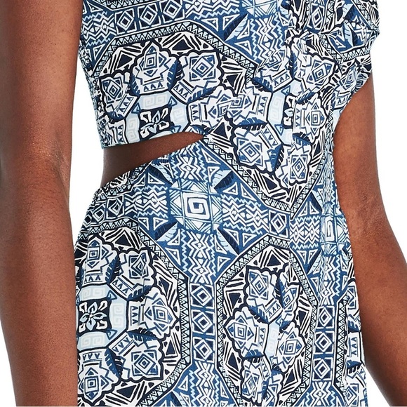 George Women's Cut-Out Wide Leg Pattern Jumpsuit XL - Picture 12 of 13